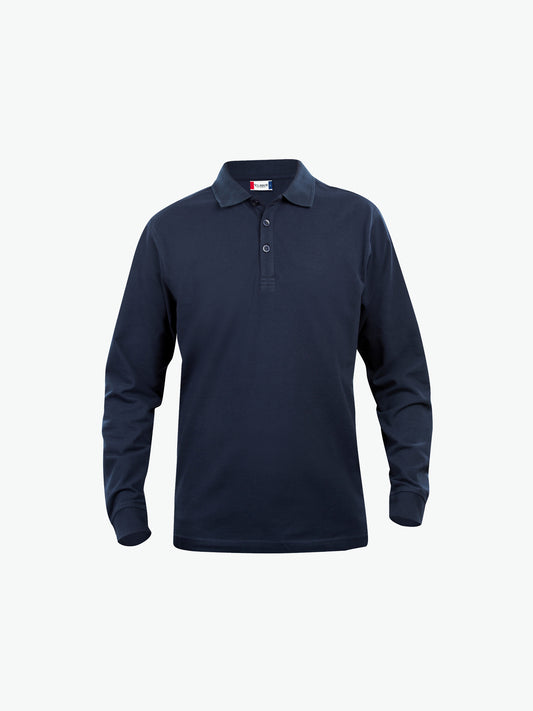 Clique Basic Polo L/S Junior - Dark Navy Polo Junior Clique 90/100