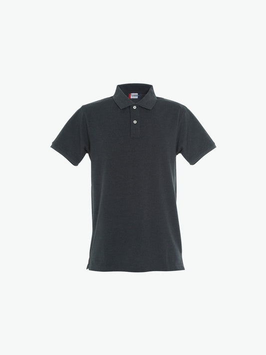 Clique Stretch Premium Polo - Antraciet Melange Polo Clique XS