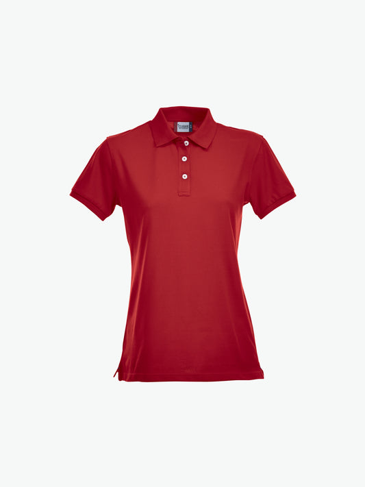 Clique Stretch Premium Polo Women - Rood Polo Dames Clique XS