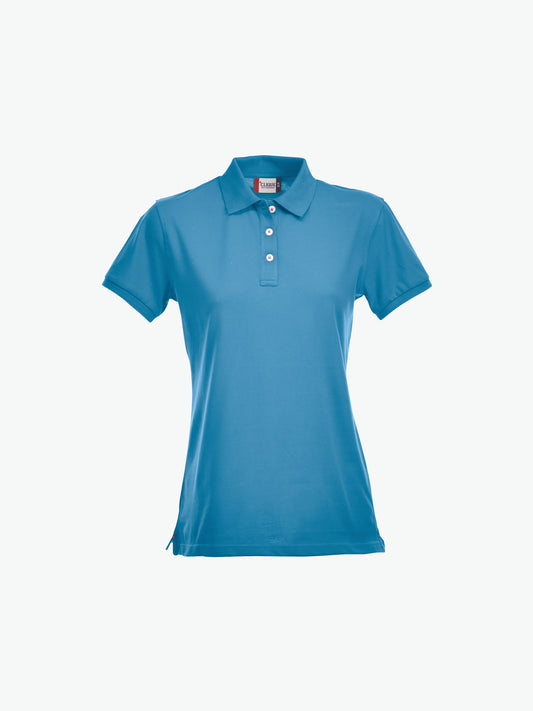 Clique Stretch Premium Polo Women - Turquoise Polo Dames Clique S