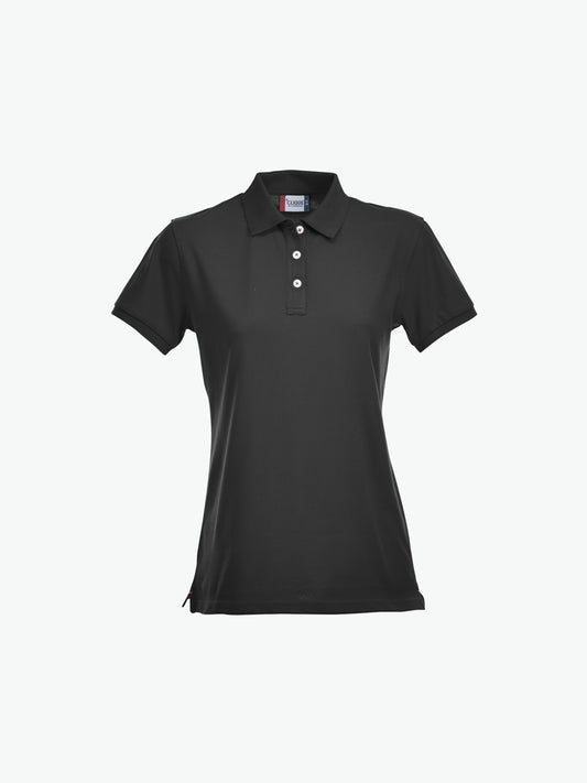 Clique Stretch Premium Polo Women - Zwart Polo Dames Clique XS