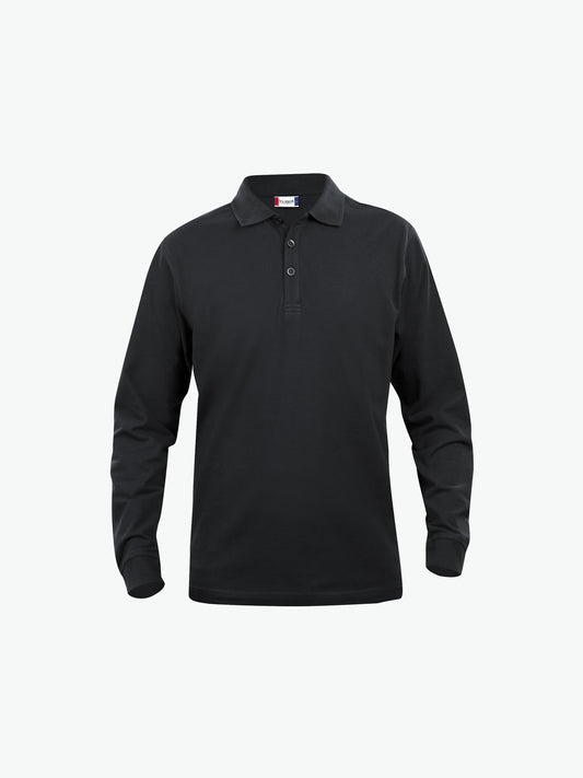 Clique Classic Lincoln L/S Polo - Zwart Polo Clique XS