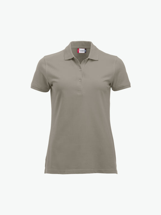 Clique Classic Marion S/S Polo - Zilvergrijs Polo Dames Clique XS