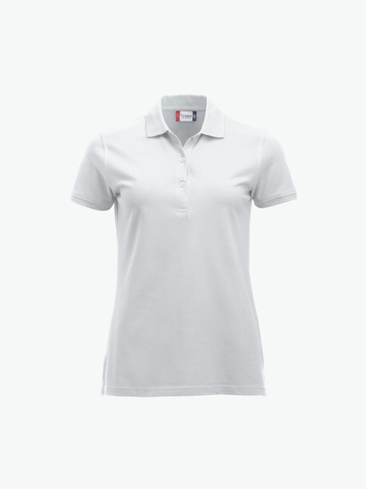 Clique Classic Marion S/S Polo - Wit Polo Dames Clique XS