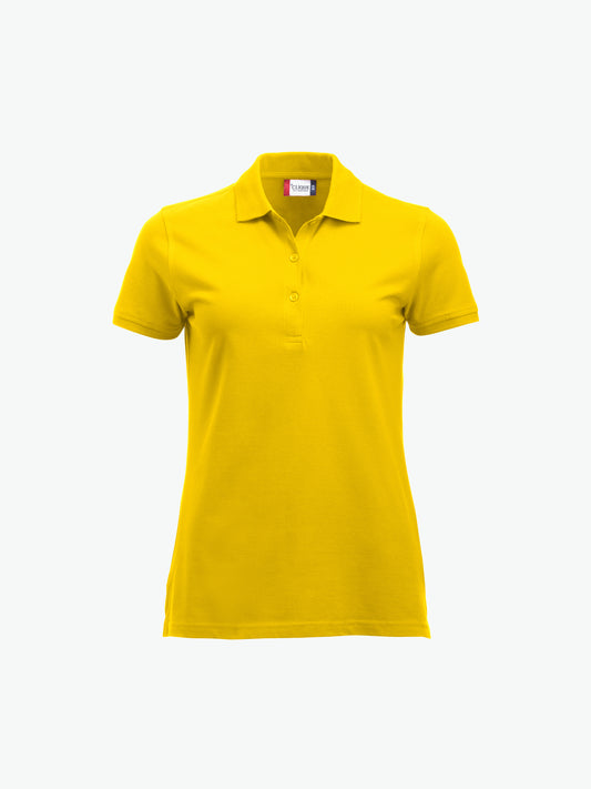 Clique Classic Marion S/S Polo - Lemon Polo Dames Clique XS