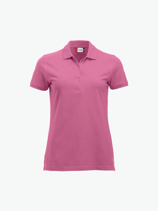 Clique Classic Marion S/S Polo - Helder Roze Polo Dames Clique XS