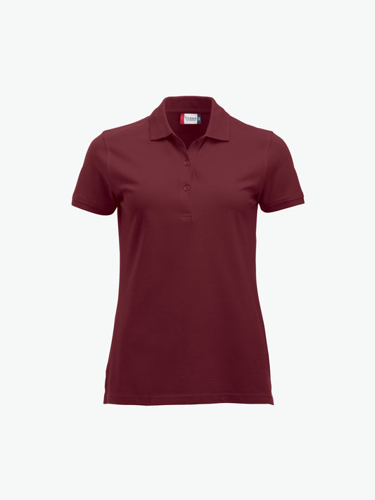 Clique Classic Marion S/S Polo - Bordeaux Polo Dames Clique XS