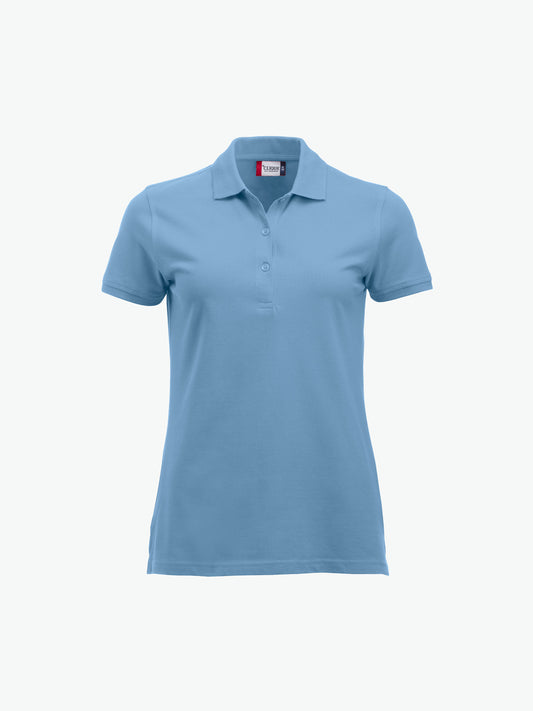 Clique Classic Marion S/S Polo - Lichtblauw Polo Dames Clique XS