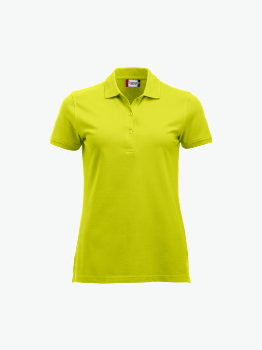 Clique Classic Marion S/S Polo - Signaalgroen Polo Dames Clique XS