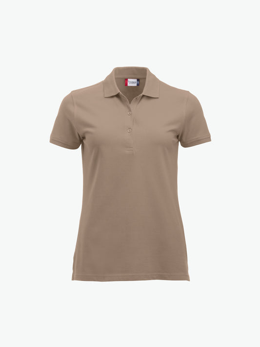 Clique Classic Marion S/S Polo - Caffe Latte Polo Dames Clique XS