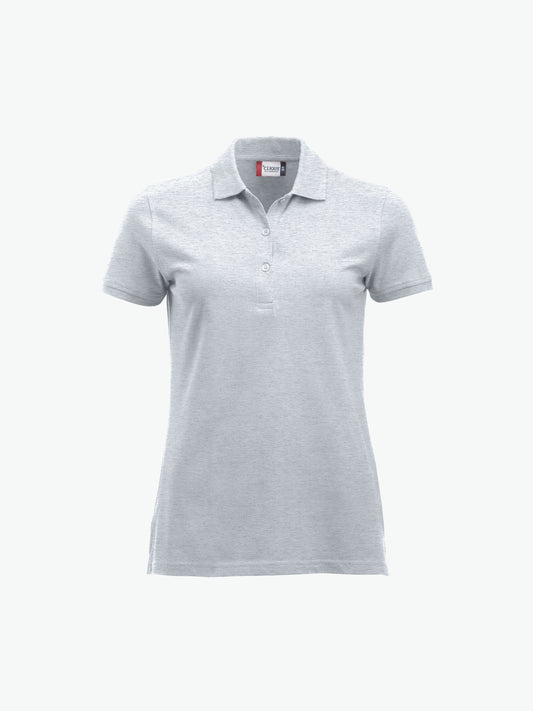 Clique Classic Marion S/S Polo - Ash Polo Dames Clique XS