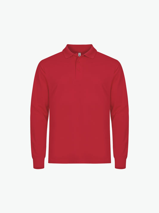 Clique Manhattan L/S Polo - Rood Polo Clique XS