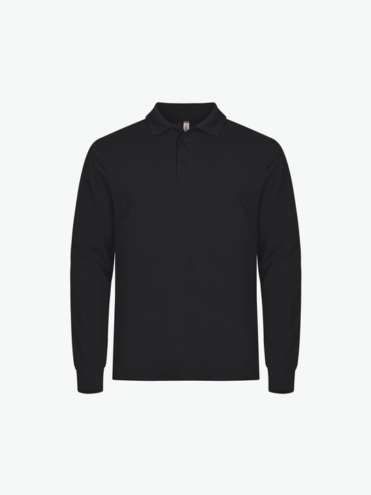 Clique Manhattan L/S Polo - Zwart Polo Clique XS