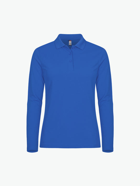 Clique Manhattan Women L/S Polo - Kobalt Polo Dames Clique XS