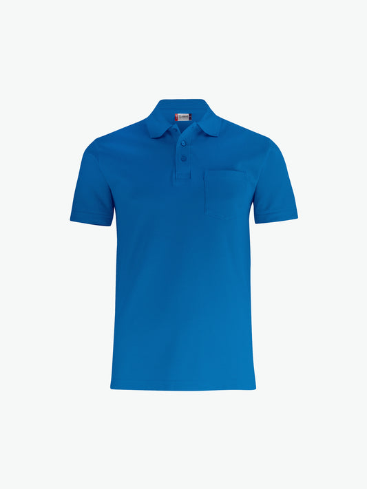 Clique Basic Polo w. Pocket - Kobalt Polo Clique XS