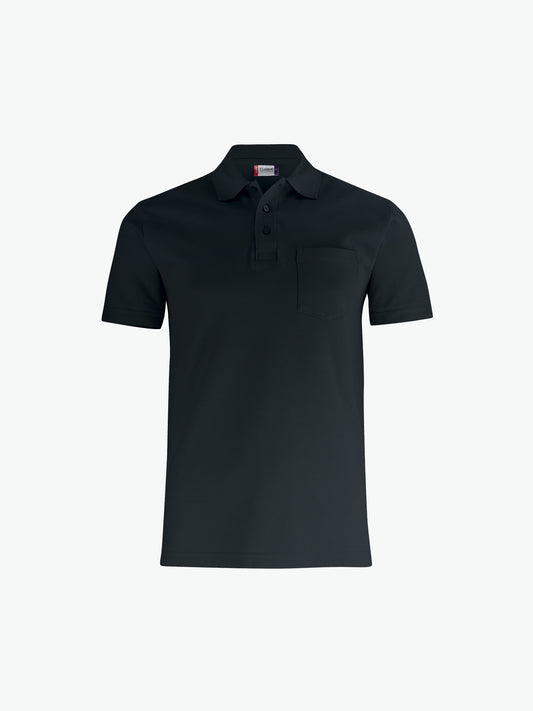 Clique Basic Polo w. Pocket - Zwart Polo Clique XS