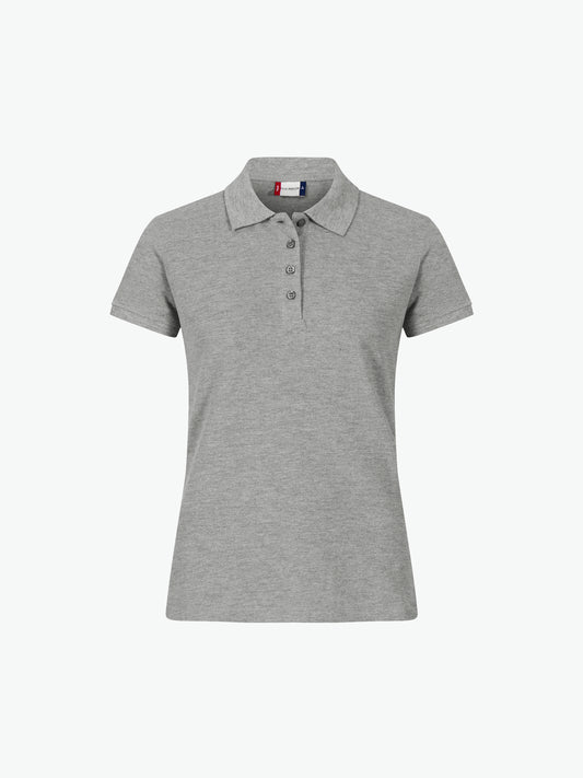 Clique Heavy Premium Polo Women - Grijsmelange Polo Dames Clique S