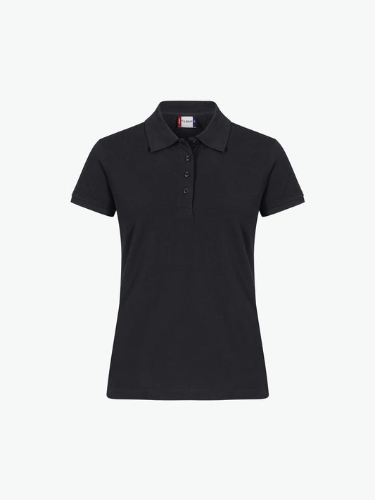 Clique Heavy Premium Polo Women - Zwart Polo Dames Clique S
