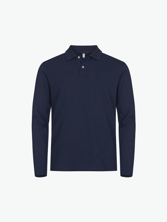 Clique Stretch Premium Polo L/S - Dark Navy Polo Clique XS