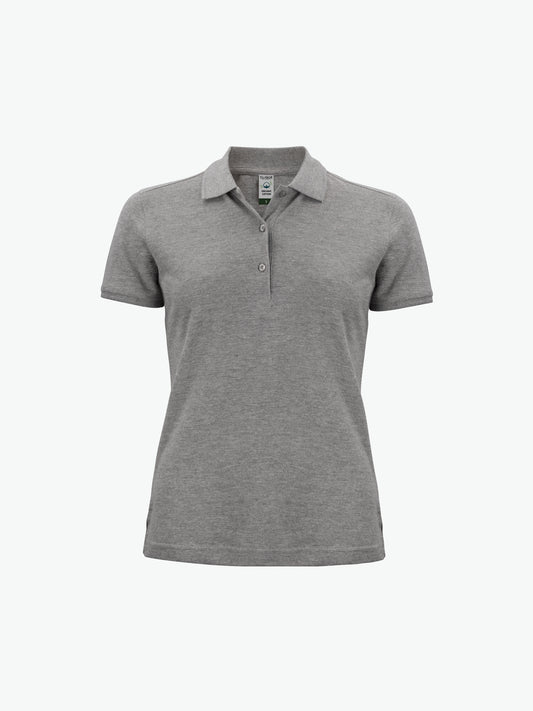 Clique Classic OC Polo Women - Grijsmelange Polo Dames Clique XS