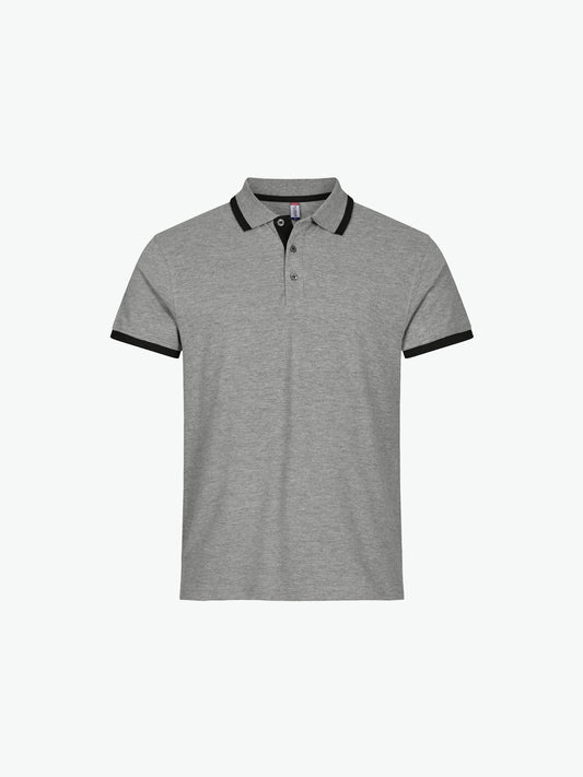 Clique Austin Polo - Grijsmelange Polo Clique XS