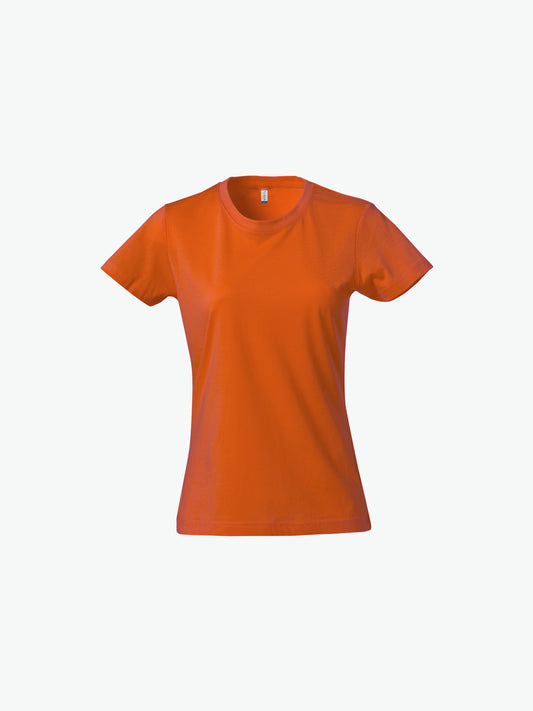 Clique Basic-T Women - Dieporanje T-Shirt Dames Clique XS