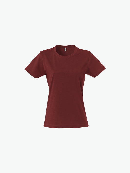 Clique Basic-T Women - Bordeaux T-Shirt Dames Clique XS