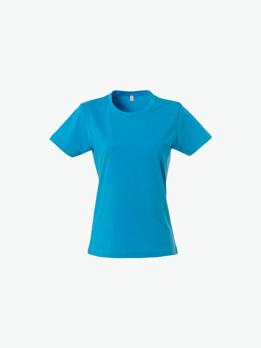 Clique Basic-T Women - Turquoise T-Shirt Dames Clique XS