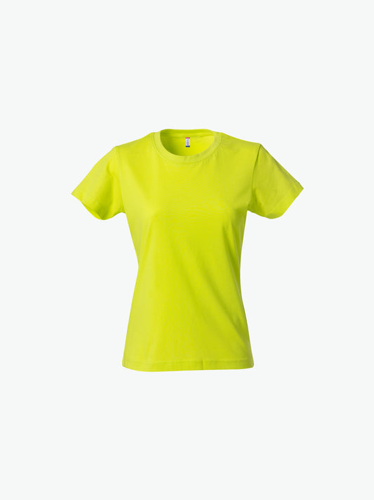 Clique Basic-T Women - Signaalgroen T-Shirt Dames Clique XS
