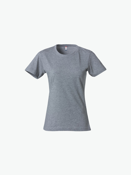 Clique Basic-T Women - Grijsmelange T-Shirt Dames Clique XS