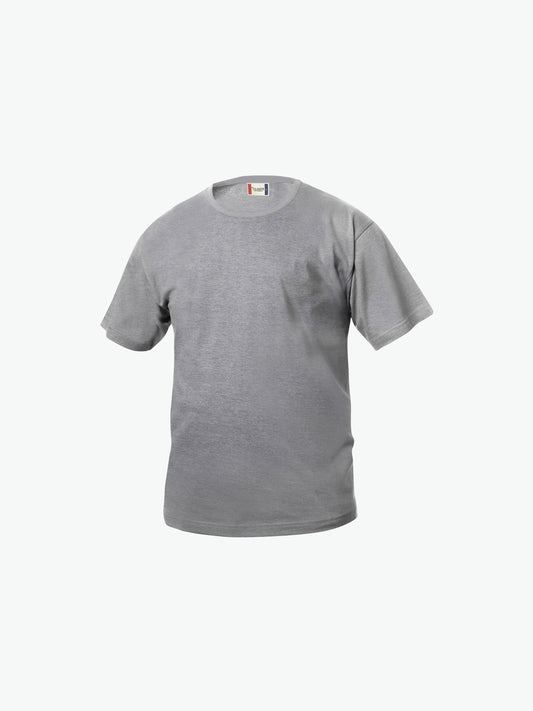 Clique Basic-T Junior - Grijsmelange T-Shirt Junior Clique 90/100