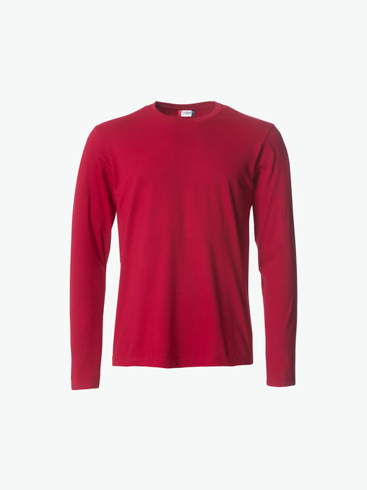 Clique Basic-T L/S - Rood T-Shirt Clique XS