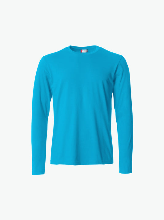 Clique Basic-T L/S - Turquoise T-Shirt Clique XS