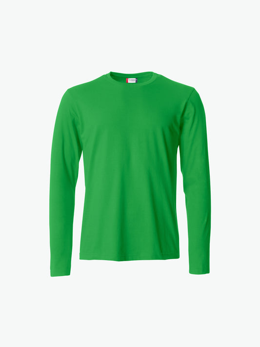 Clique Basic-T L/S - Appelgroen T-Shirt Clique XS