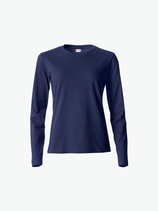 Clique Basic-T L/S Women - Dark Navy T-Shirt Dames Clique XS