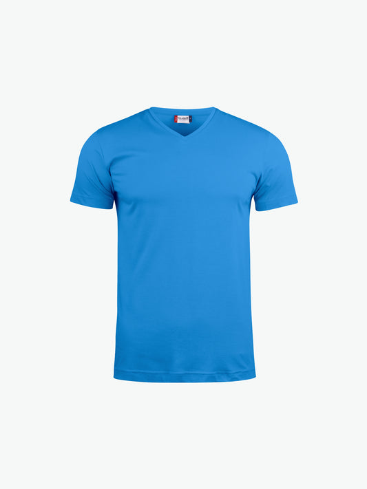 Clique Basic-T V-neck - Kobalt T-Shirt Clique XS