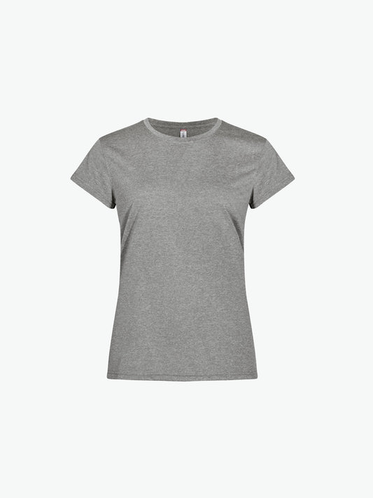 Clique Basic Active-T Women - Grijsmelange T-Shirt Dames Clique XS