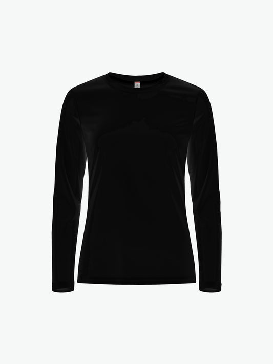 Clique Basic Active-T Women LS - Zwart T-Shirt Dames Clique XS