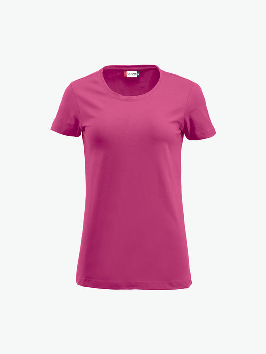 Clique Carolina S/S - Helder Kersen T-Shirt Dames Clique S