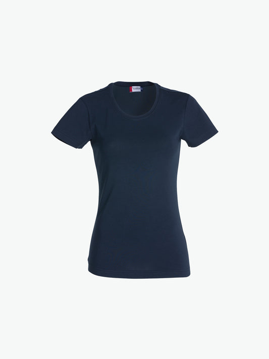 Clique Carolina S/S - Dark Navy T-Shirt Dames Clique S