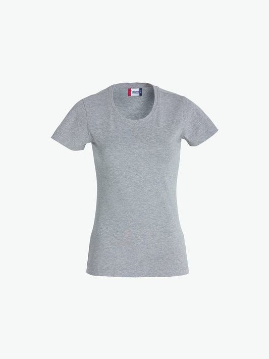 Clique Carolina S/S - Grijsmelange T-Shirt Dames Clique S