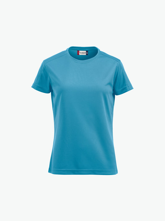 Clique Women Ice-T - Turquoise T-Shirt Dames Clique S