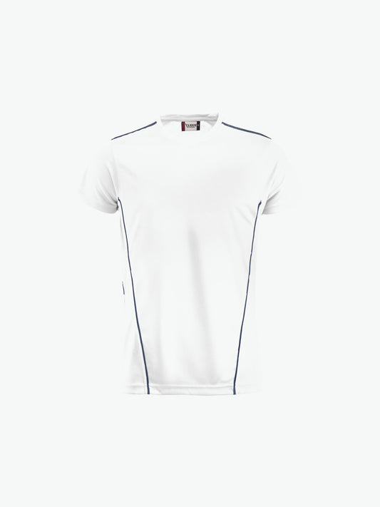 Clique Ice Sport-T - Wit/Navy T-Shirt Clique XS
