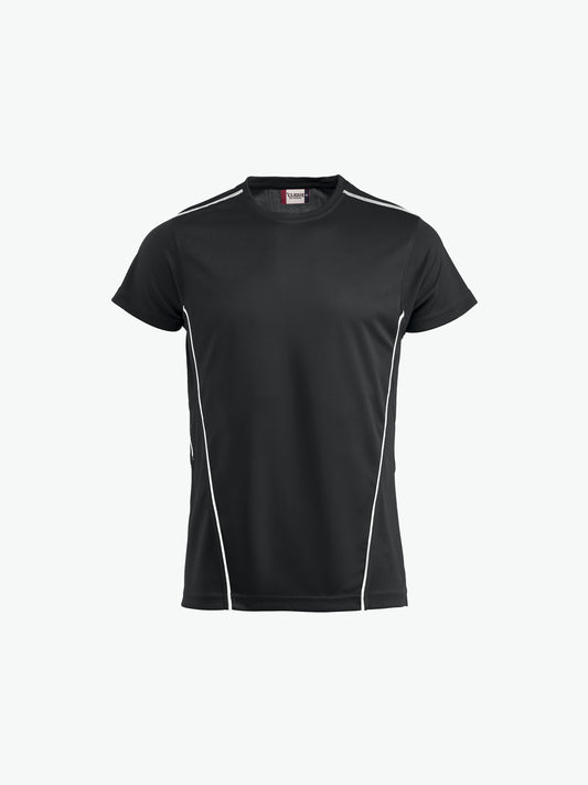 Clique Ice Sport-T - Zwart/Wit T-Shirt Clique