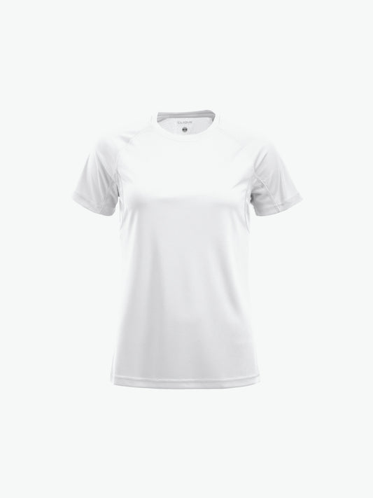 Clique Premium Active-T Women - Wit T-Shirt Dames Clique S