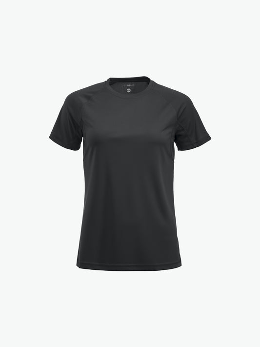 Clique Premium Active-T Women - Zwart T-Shirt Dames Clique S