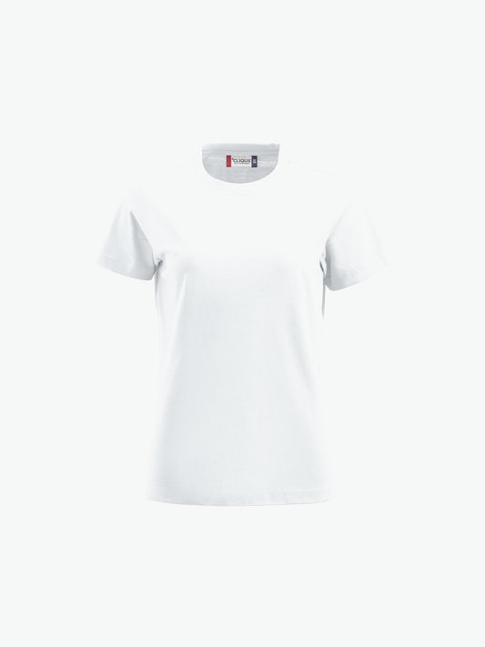 Clique Premium-T Women - Wit T-Shirt Dames Clique S