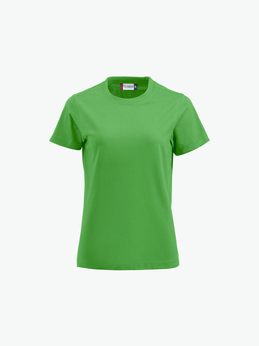 Clique Premium-T Women - Appelgroen T-Shirt Dames Clique S