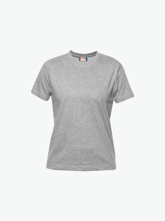 Clique Premium-T Women - Grijsmelange T-Shirt Dames Clique S