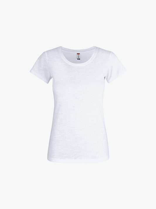 Clique Slub-T Women - Wit T-Shirt Dames Clique XS